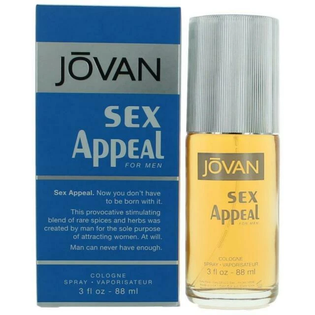 Jovan Sex Appeal 3 oz Men's Eau De Cologne Spray