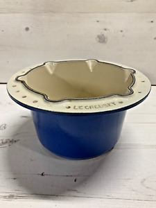 Le Creuset Fondue Cast Iron Blue Pot Only Good Condition