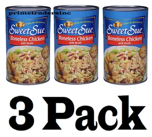 3 Pack - Sweet Sue Boneless Chicken with Broth, 50 oz. - Picture 1 of 7