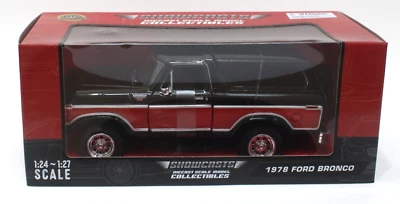 Ford Bronco 1978 Motormax Showcasts 71371WRK 1:24 como nuevo/caja techo rígido rojo/negro sin usar, en caja Foto 1 de 3