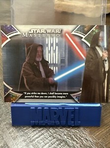 2022 TOPPS STAR WARS MASTERWORK OB1-8 RAINBOW FOIL OBI WAN KENOBI QUOTE #184/299