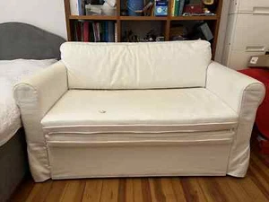 IKEA Bettsofa (mit Stauraum) in Creme Weiß, gut erhalten, abnehmbarer Bezug - Bild 1 von 3