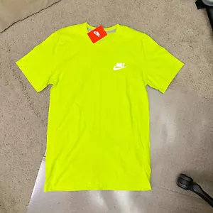 Nike Dri-Fit T-Shirt Uomo PICCOLA Giallo Volt Brillante Hilighter - Foto 1 di 6