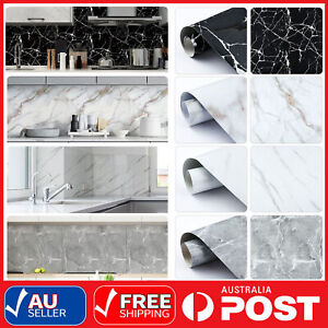 5M Marble Self Adhesive Wall Stickers Kitchen Cabinet Waterproof Oil Proof PVC