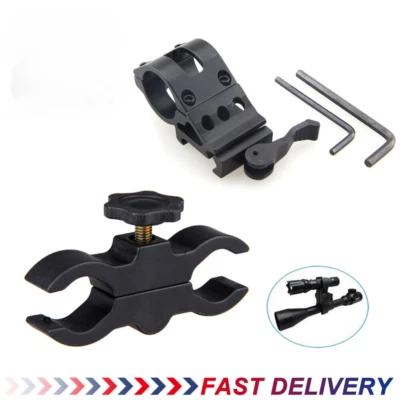 Barrel Mount / Rifle Scope Ring Mount For Laser Flashlight Torch Scope Light UK - Image 1 of 4