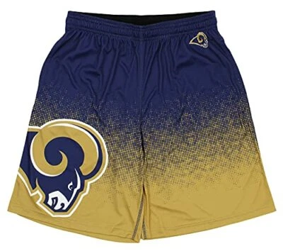Pantalón corto de poliéster degradado para hombre FOCO NFL St. Louis Rams Foto 1 de 3