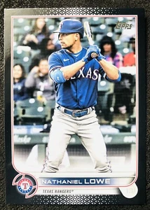 NATHANIEL LOWE 2022 Topps Series 2 #551 BLACK Parallel SP #62/71 Texas Rangers - Picture 1 of 3