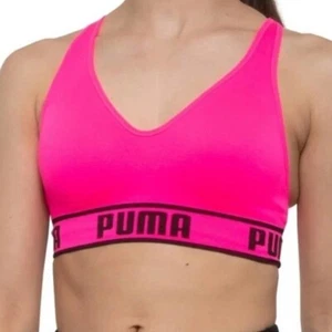 PUMA Solstice, Seamless Soft-Support Sports Bra, Dark Pink, Size Medium, NWT - Picture 1 of 4