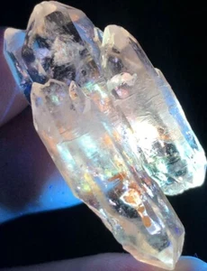 69ct1 Petroleum Quartz! Skeletal FENSTER Golden Enhydros Quartz with oil DT q296 - Picture 1 of 12
