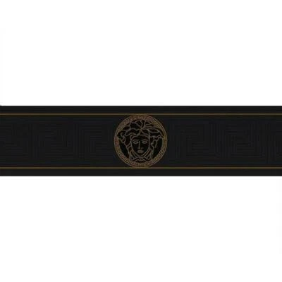 93522 - 4 美杜莎希腊钥匙黑色金色范思哲边框 — 第 1/4 张图片