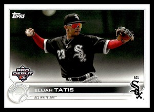 2022 Topps Pro Debut PD-124 Elijah Tatis   ACL White Sox  Baseball Card