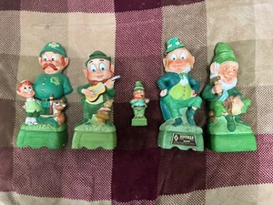 4 Hoffman Original LEPRECHAUN WHISKEY Decanter 1975 & Music boxes And 1 Figure - Picture 1 of 17