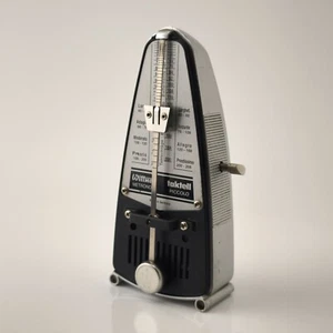 Metrónomo Wittner Taktell Piccolo Vintage Plata Hecho en Alemania Funciona #5879 - Imagen 1 de 15