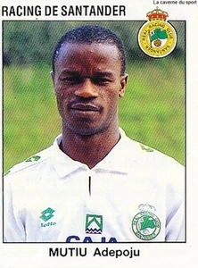 N°222 MUTIU ADEPOJU # NIGERIA RACING SANTANDER CROMO STICKER PANINI LIGA 1994 - Picture 1 of 1