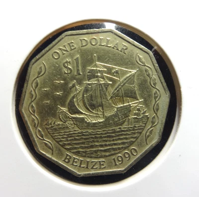 Belize 1990  1 Dollar 👀 - Image 1 of 2