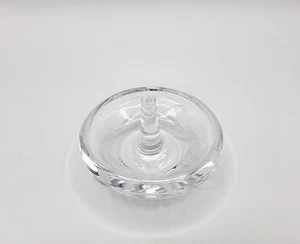 Lenox Devoted Crystal Ring Holder Heart Etchings No Box 3.5" x 2" - Picture 1 of 6