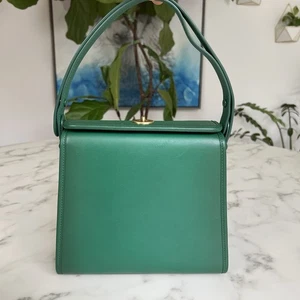 Coach Archival Turnlock Schultertasche 137 Grün Messing Originals Vintage Reedition - Bild 1 von 24