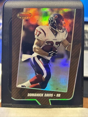 Tarjeta de fútbol americano Bowman's Best Bronze Houston Texans 2005 #48 Domanick Davis/199 Foto 1 de 3