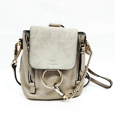NO TARIFF Chloe BackPack Bag Gray Leather 4748510 - Image 1 of 4