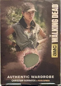 🔥Walking Dead “CHRISTIAN SERRATOS “AS ROSITA ESPINOSA WARDROBE CARD M47🔥💋 - Picture 1 of 2