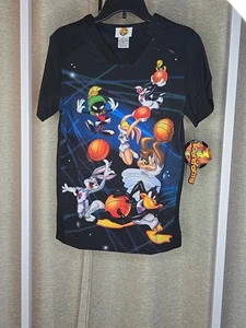 Space Jam Cherokee Scrubs Looney Tunes Tooniforms Unisex V Neck Top XS - Picture 1 of 7