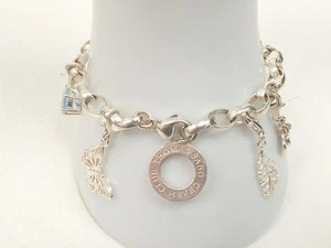 Thomas Sabo 925 Sterling Silver Bracelet With X7 Beautiful Charms 19cm 27.43g - Picture 1 of 11