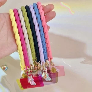 Silicone Mobile Phone Lanyard Anti-lost Phone Case Strap Phone Straps - Photo 1 sur 22