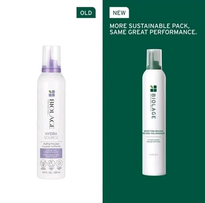 Biolage HydraSource  New Packaging  Bodifying Mousse For Dry Hair 11.3 oz-2 Pack - Image 1 of 3