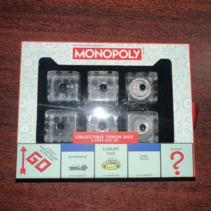Brand New Sealed - Monopoly 22m Oversized 6 Piece Collectible Token Dice Set - Picture 1 of 2