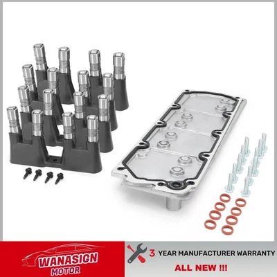 Kit de elevadores DOD não AFM e capa Valley para 05-20 Chevy GMC LS 6.0L 6.2L L86 L94 - Imagem 1 de 4
