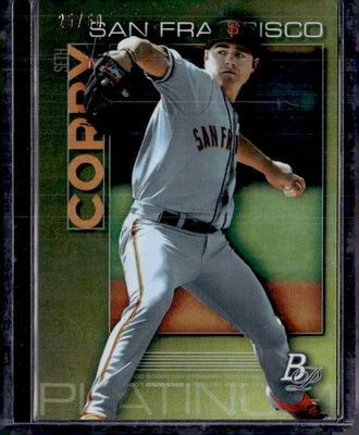 2020 Bowman Platinum #TOP-87 Seth Corry Top Prospects Gold #/50 - Image 1 of 2