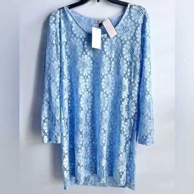 Vestido para mujer J Valdi de encaje manga larga talla grande Foto 1 de 4