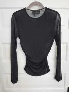 Y2k 90's Women's Sheer Blouse Top 4 - Picture 1 of 4