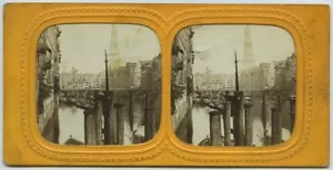 Stéréo contre la lumière circa 1860. Allemagne. Hambourg. Hamburg. - Picture 1 of 2