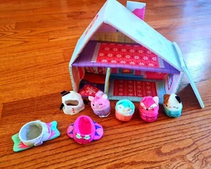 Kids Playset Squishville Ski Chalet Toyset. House. Soft. Mini Plush. EUC. - Picture 1 of 6
