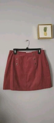 Hippie Rose Shirt  Women Size Large  Color berry Zipper 100% Cotton Style Mini  - Image 1 of 4