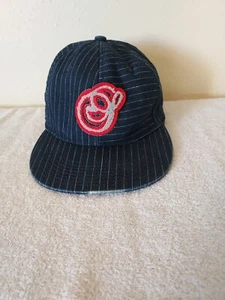 Sombrero ajustado Sombrio 7 3/8 azul con rayas usado - Imagen 1 de 6