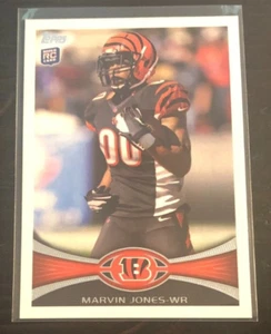 2012 Topps MARVIN JONES Rookie Card RC #202 Bengals - Picture 1 of 2