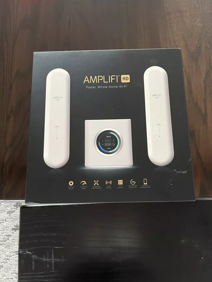 Ubiquiti AmpliFi HD Dual-Band Mesh Wi-Fi System 1 Router + 2 Mesh Points  - Image 1 of 1