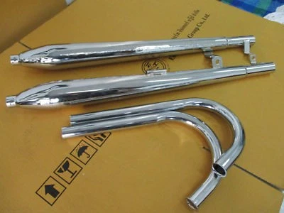 Fit HONDA C92 C95 CA95 BENLY Exhaust Muffler Set + Header Pipe Set  **BMBE** Foto 1 de 4