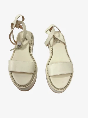AGL Women's Cream Platform Sandals Size EU 38 - Imagem 1 de 4