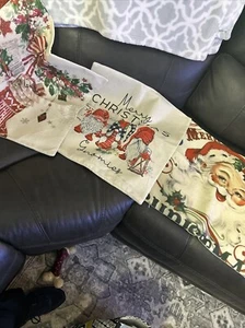 Lot Of 3 Christmas Throw Pillow Cusion Cover. Stockings, Gnomes & Santa. - Picture 1 of 3