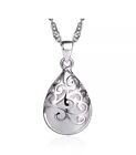925 Sterling Silver Moonstone Pendant Chain Necklace Women's Jewellery New Gift.
