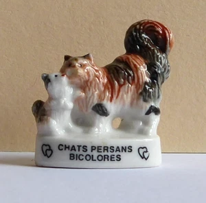 Fève Les Animaux Atlas - Les Chats Persans Bicolores - Imagen 1 de 1