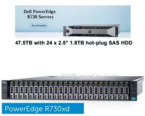 Dell PowerEdge R730xd 20-CORE Server 2x Xeon E5-2640v4 2,40Ghz OHNE RAM OHNE FESTPLATTEN - Bild 1 von 4
