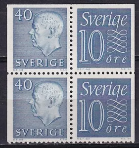 Sweden 1964 Block "T" from booklet C470a (IV) MNH VF - Picture 1 of 1