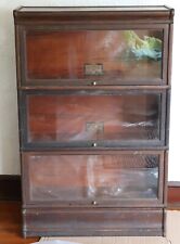 Antique Globe Wernicke D 398 barrister bookcase - all 3 sections are 12 1/4