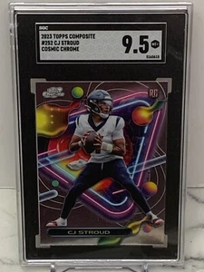 2023 Topps Cosmic Chrome #252 CJ Stroud RC SGC 9.5 MT Texans Rookie - Picture 1 of 3