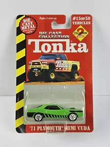 2000 Maisto Tonka Diecast Metal Collection 2 '71 Plymouth Hemi Cuda Green Car 15 - Bild 1 von 7