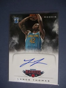 Lance Thomas 2012-13 Panini Marquee Rookie AUTO #86 Hornets RC - Imagen 1 de 1
